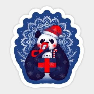 Xmas Panda Ugly Sweater by Tobe Fonseca Sticker